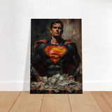 Da Vinci Wall art Print | Pop art wall art print collection | Superman - Brushed Aluminum Print - 70x100 cm / 28x40″ - 