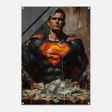 Da Vinci Wall art Print | Pop art wall art print collection | Superman - Acrylic Print - 70x100 cm / 28x40″ - 