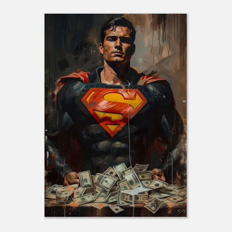 Da Vinci Wall art Print | Pop art wall art print collection | Superman - Aluminum Print - 70x100 cm / 28x40″ - 