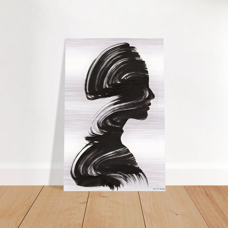 Da Vinci's Minimalist Wall Art - Brushed Aluminum Print - 30x45 cm / 12x18″ - 