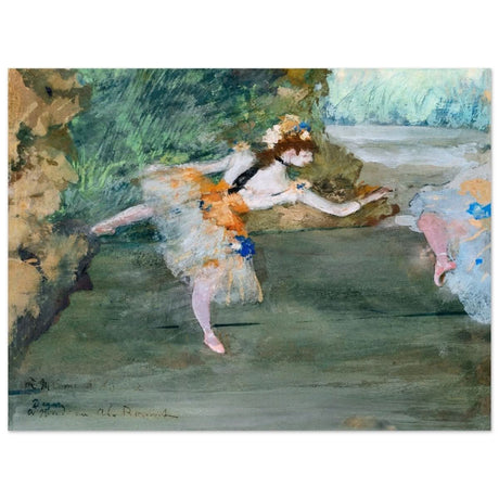 Dancer Onstage by Edgar Degas (1872–1882) | wall art print - 60x80 cm / 24x32″ - Aluminum Print - 
