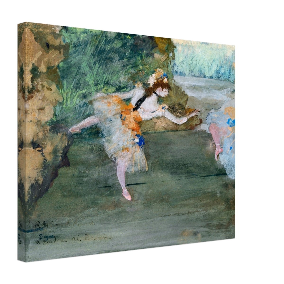 Dancer Onstage by Edgar Degas (1872–1882) | wall art print - 40x50 cm / 16x20″ - Canvas - 