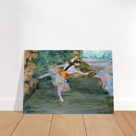Dancer Onstage by Edgar Degas (1872–1882) | wall art print - 70x100 cm / 28x40″ - Brushed Aluminum Print - 