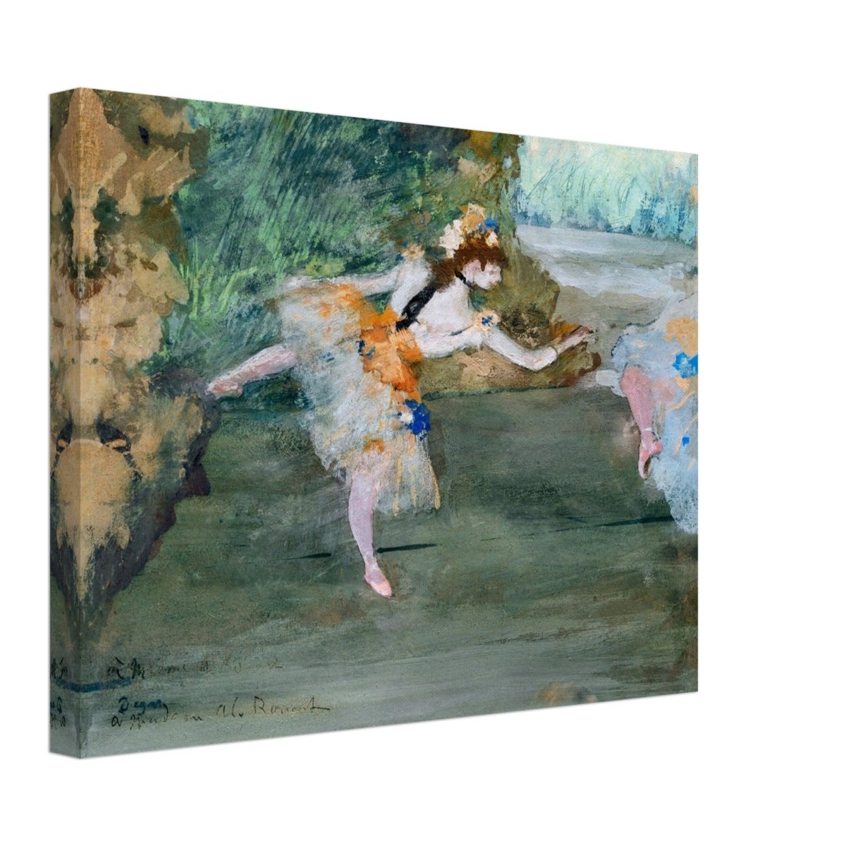 Dancer Onstage by Edgar Degas (1872–1882) | wall art print - 30x40 cm / 12x16″ - Canvas - 