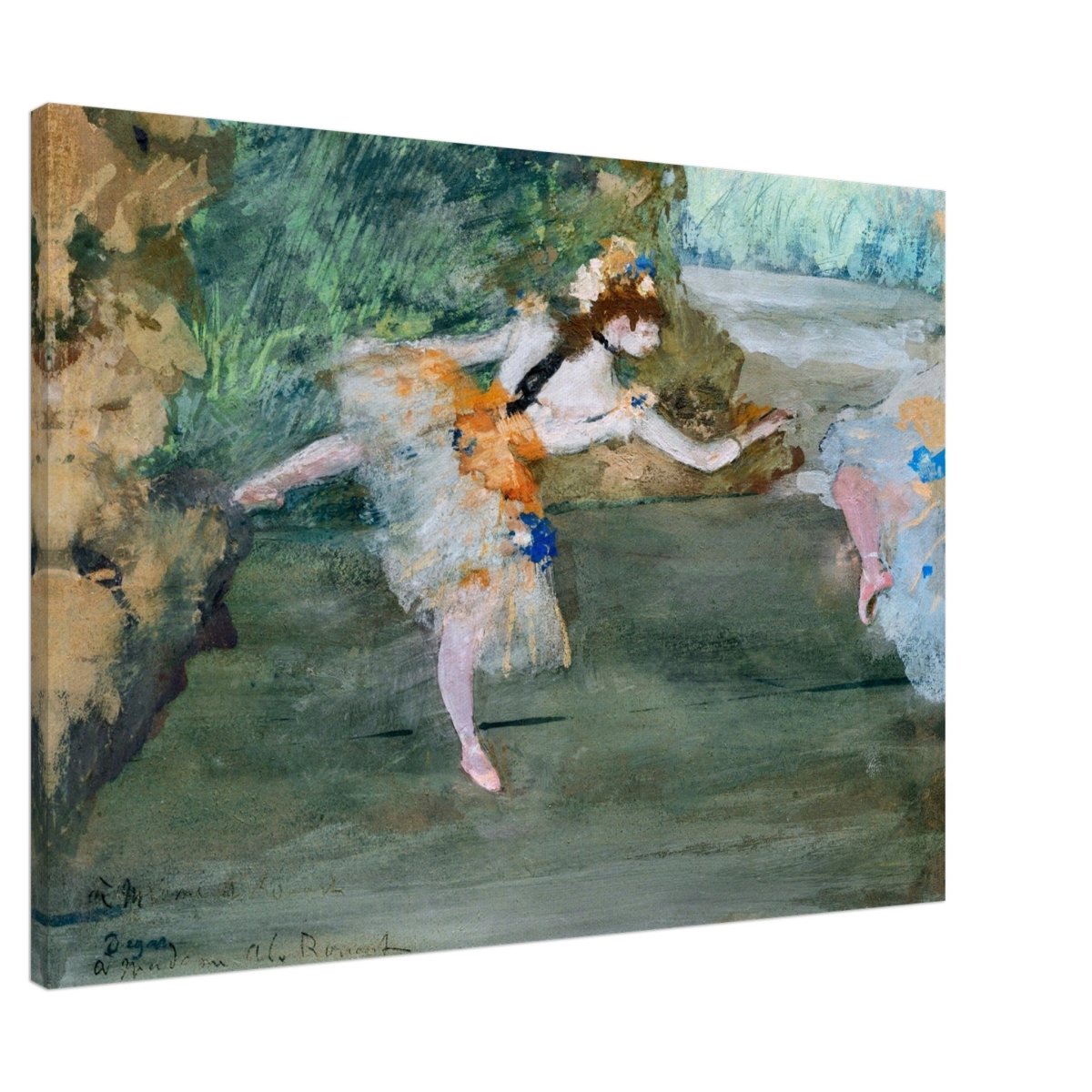 Dancer Onstage by Edgar Degas (1872–1882) | wall art print - 70x100 cm / 28x40″ - Canvas - 
