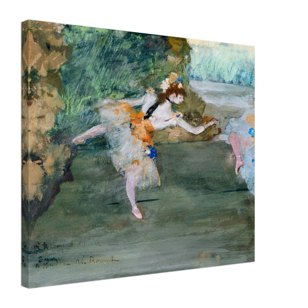 Dancer Onstage by Edgar Degas (1872–1882) | wall art print - 50x60 cm / 20x24″ - Canvas - 