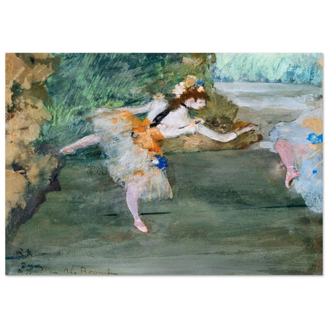 Dancer Onstage by Edgar Degas (1872–1882) | wall art print - 70x100 cm / 28x40″ - Aluminum Print - 