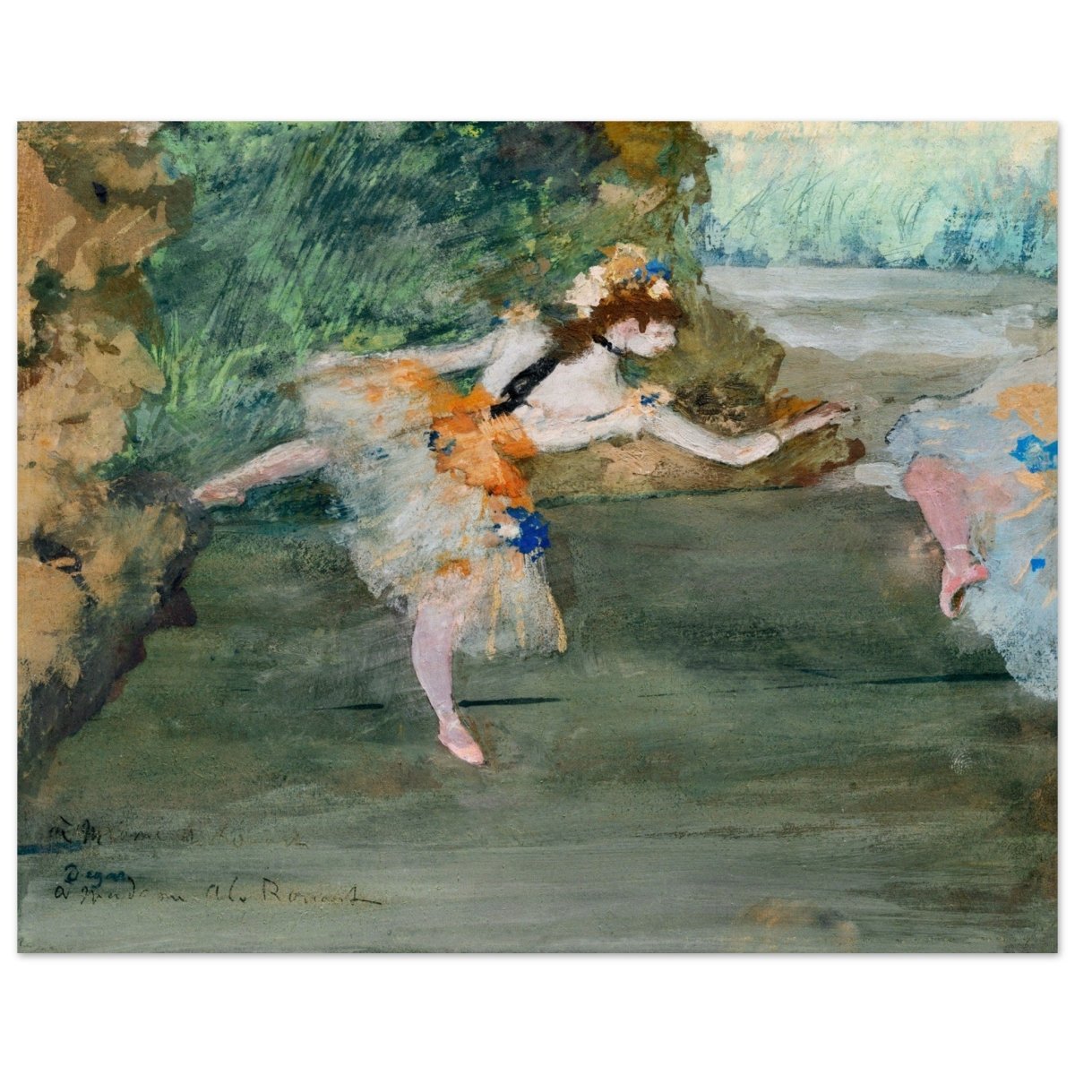 Dancer Onstage by Edgar Degas (1872–1882) | wall art print - 40x50 cm / 16x20″ - Wood Prints - 