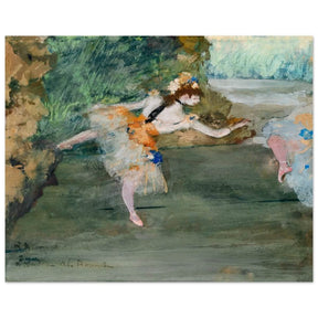Dancer Onstage by Edgar Degas (1872–1882) | wall art print - 40x50 cm / 16x20″ - Wood Prints - 