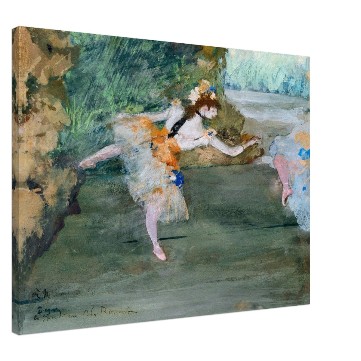 Dancer Onstage by Edgar Degas (1872–1882) | wall art print - 60x80 cm / 24x32″ - Canvas - 