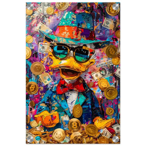 Dapper Duck Dollars | Contemporary Pop Culture Art print - Acrylic Print - 30x45 cm / 12x18″ - 