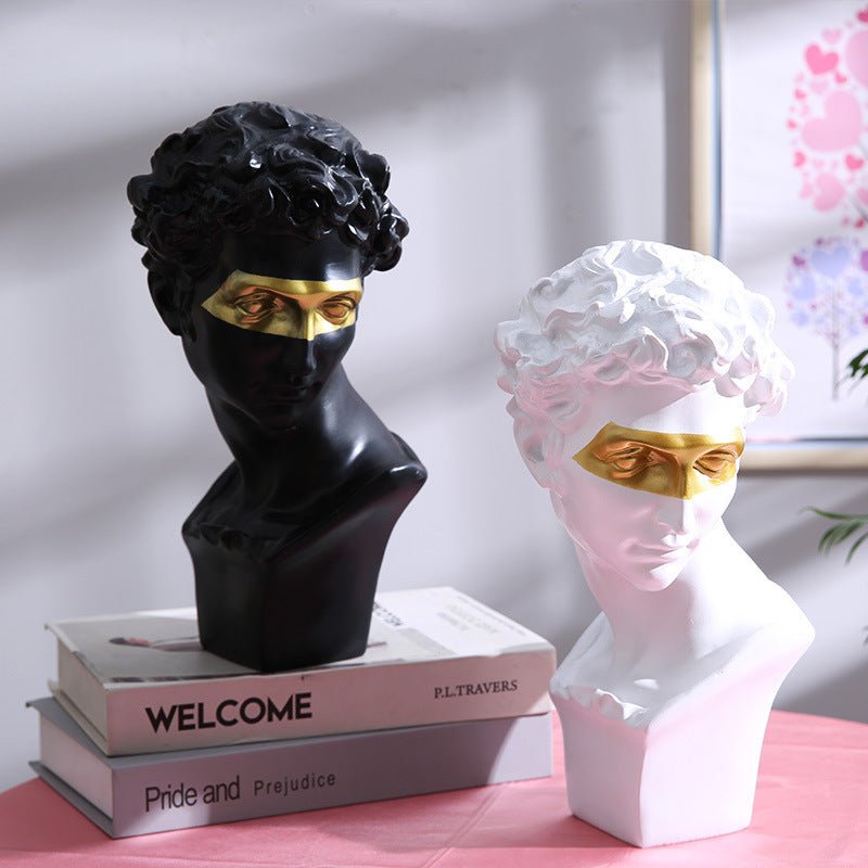David Sculpture – Classical Renaissance Home Décor - White - 