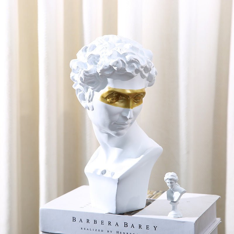David Sculpture – Classical Renaissance Home Décor - White - 