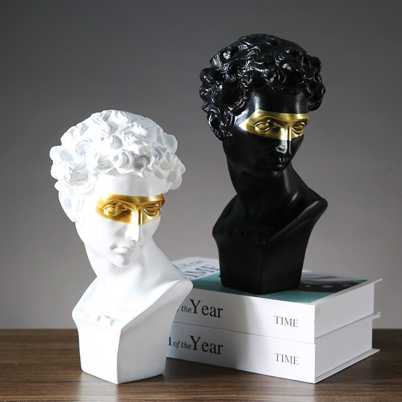 David Sculpture – Classical Renaissance Home Décor - White - 