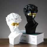 David Sculpture – Classical Renaissance Home Décor - White - 