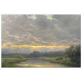 "Dawn’s Embrace" Tranquil Riverland Landscape Wall Art Print - Fine Art Poster - 60x90 cm / 24x36″ - 