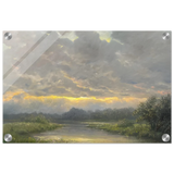 "Dawn’s Embrace" Tranquil Riverland Landscape Wall Art Print - Acrylic Print - 30x45 cm / 12x18″ - 