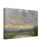 "Dawn’s Embrace" Tranquil Riverland Landscape Wall Art Print - Canvas - 20x30 cm / 8x12″ - 