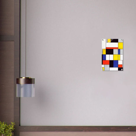 De Stijl Art | Composition A by Piet Mondrian - Acrylic Print - 30x45 cm / 12x18″ - 