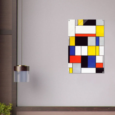De Stijl Art | Composition A by Piet Mondrian - Acrylic Print - 60x90 cm / 24x36″ - 