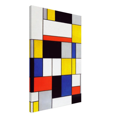De Stijl Art | Composition A by Piet Mondrian - Canvas - 50x75 cm / 20x30″ - Slim