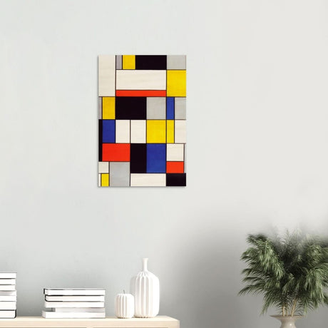 De Stijl Art | Composition A by Piet Mondrian - Wood Prints - 40x60 cm / 16x24″ - 10 mm