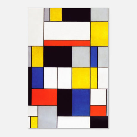 De Stijl Art | Composition A by Piet Mondrian - Aluminum Print - 30x45 cm / 12x18″ - 