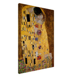 Der Kuss : The Kiss by Gustav Klimt 1908 | vintage wall art print - Canvas - 70x100 cm / 28x40″ - Thick