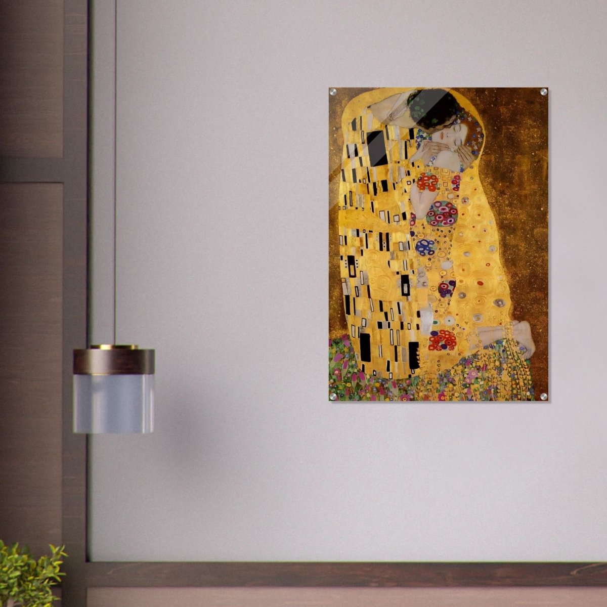 Der Kuss : The Kiss by Gustav Klimt 1908 | vintage wall art print - Acrylic Print - 70x100 cm / 28x40″ - 
