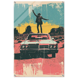 "Desert Swagger" – Retro Western Pop Art Print - Acrylic Print - 60x90 cm / 24x36″ - 