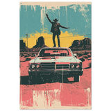"Desert Swagger" – Retro Western Pop Art Print - Fine Art Poster - 40x60 cm / 16x24″ - 