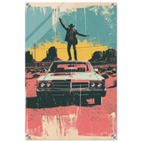 "Desert Swagger" – Retro Western Pop Art Print - Acrylic Print - 40x60 cm / 16x24″ - 