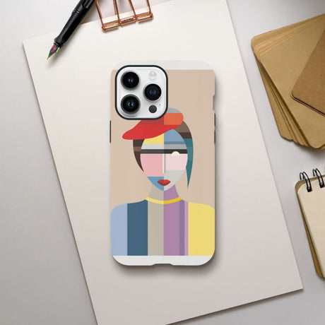 Designer Phone cases for iphone | Cubist Elegance – Fusion of Color & Form - iPhone 14 Pro Max - 