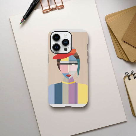 Designer Phone cases for iphone | Cubist Elegance – Fusion of Color & Form - iPhone 14 Pro - 