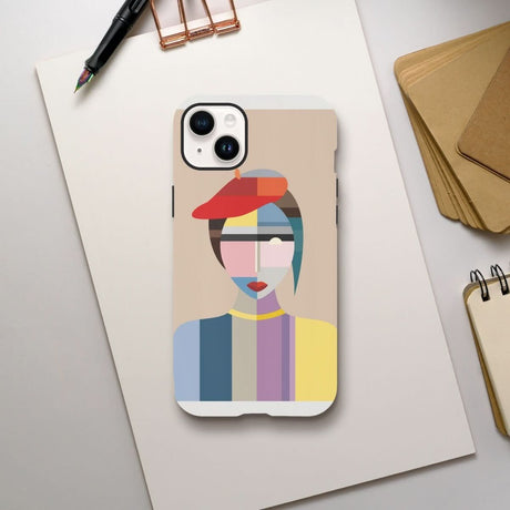 Designer Phone cases for iphone | Cubist Elegance – Fusion of Color & Form - iPhone 14 Plus - 