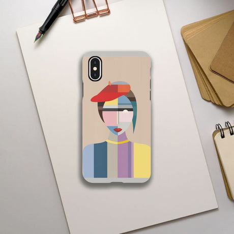 Designer Phone cases for iphone | Cubist Elegance – Fusion of Color & Form - iPhone XS - 