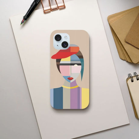Designer Phone cases for iphone | Cubist Elegance – Fusion of Color & Form - iPhone 15 - 