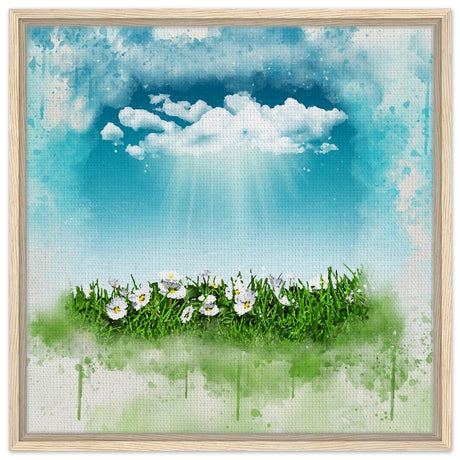 Digital Art | Nature art | Square print - 60x60 cm / 24x24″ - Framed Canvas - Wood frame