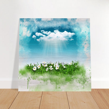 Digital Art | Nature art | Square print - 60x60 cm / 24x24″ - Brushed Aluminum Print - 
