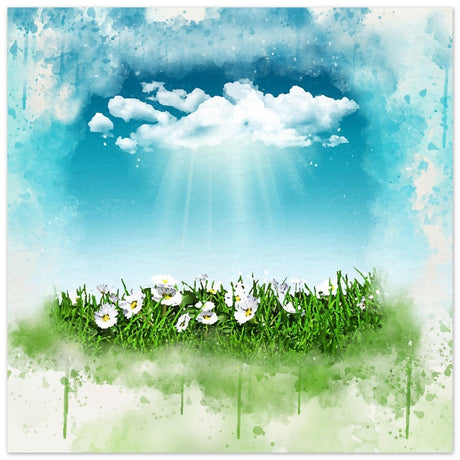 Digital Art | Nature art | Square print - 40x40 cm / 16x16″ - Aluminum Print - 