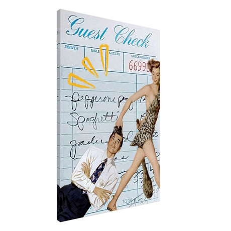 Digital Pop Art wall art print | Guest Check V01 - Canvas - 60x90 cm / 24x36″ - 
