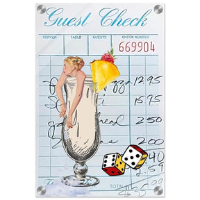 Digital Pop Art wall art print | Guest Check V04 - Acrylic Print - 30x45 cm / 12x18″ - 
