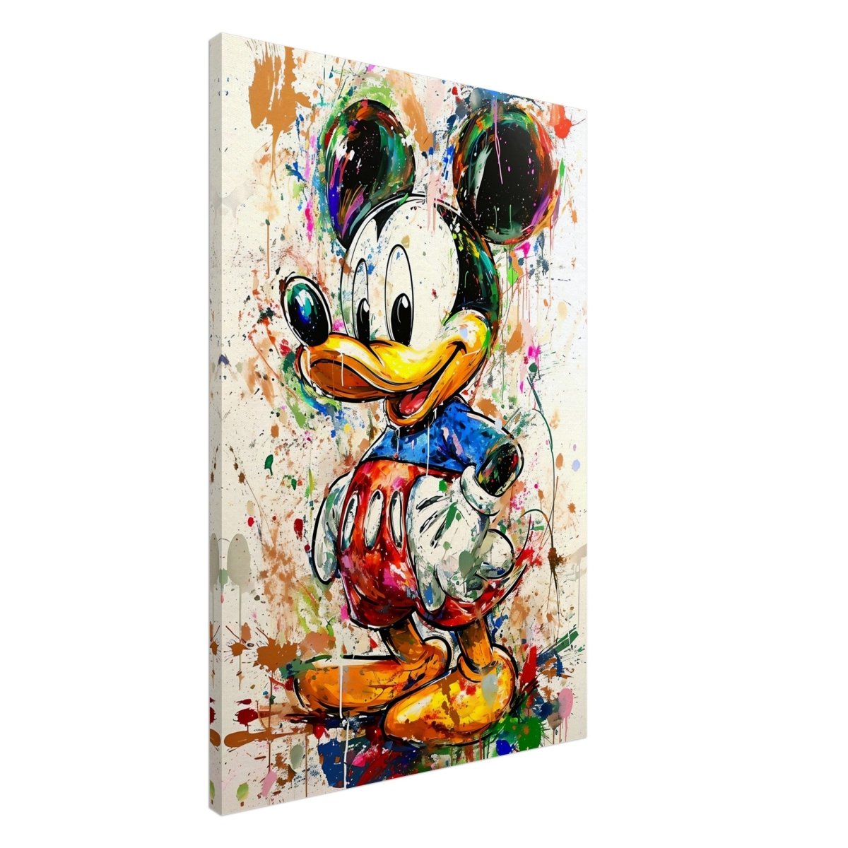 Digital Pop Art wall art print | Mickey Mouse Graffiti | Kid's Room Art Print - Canvas - 60x90 cm / 24x36″ - 