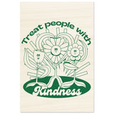 Digital Pop Art wall art print | Treat People With Kindness - Wood Prints - 30x45 cm / 12x18″ - 