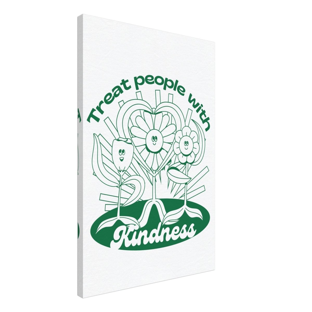 Digital Pop Art wall art print | Treat People With Kindness - Canvas - 50x75 cm / 20x30″ - 
