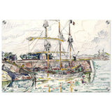 Docks at Saint Malo (1927) by Paul Signac | Vintage wall art print - Acrylic Print - 40x60 cm / 16x24″ - 