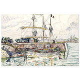 Docks at Saint Malo (1927) by Paul Signac | Vintage wall art print - Aluminum Print - 60x90 cm / 24x36″ - 