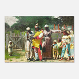 "Dressing for the Carnival" – Historical Americana Wall Art Print by Winslow Homer - Aluminum Print - 30x45 cm / 12x18″ - 