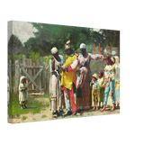 "Dressing for the Carnival" – Historical Americana Wall Art Print by Winslow Homer - Canvas - 30x45 cm / 12x18″ - 
