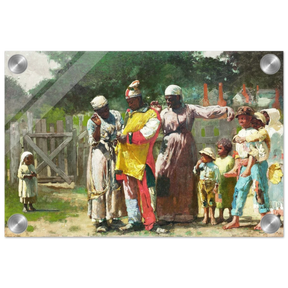 "Dressing for the Carnival" – Historical Americana Wall Art Print by Winslow Homer - Acrylic Print - 20x30 cm / 8x12″ - 